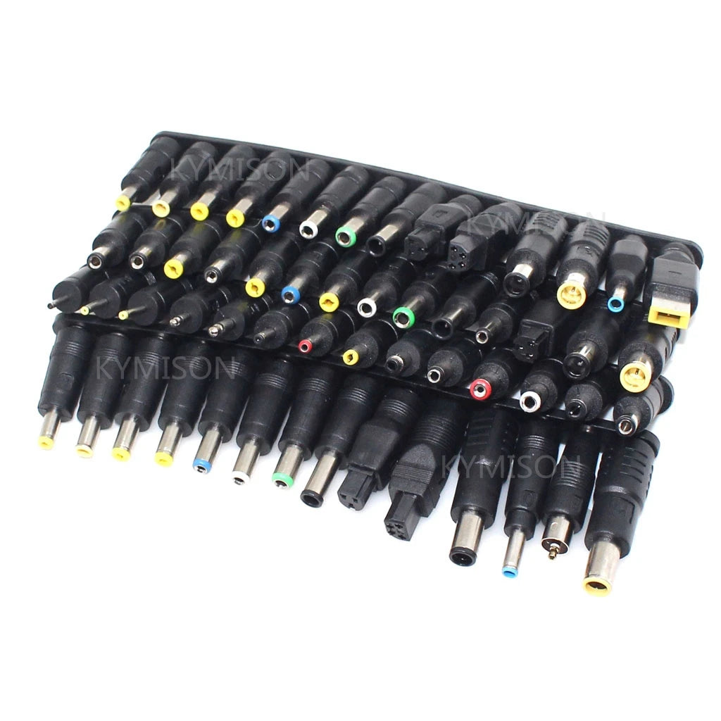 56pcs Universal Laptop AC DC Jack Power Supply Adapter Conne