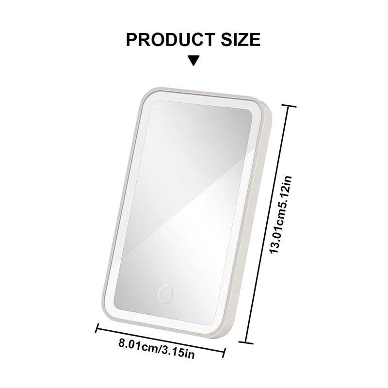 SEAMETAL Car Interior Mirrors Sun Visor Plate LED Makeup Mir