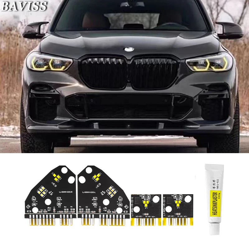DRL LED Boards Full Laserlicht Headlight For 2020 2021 2022 Euro BMW X5 G05 X6 G06 40ix 50ix SUV Daytime