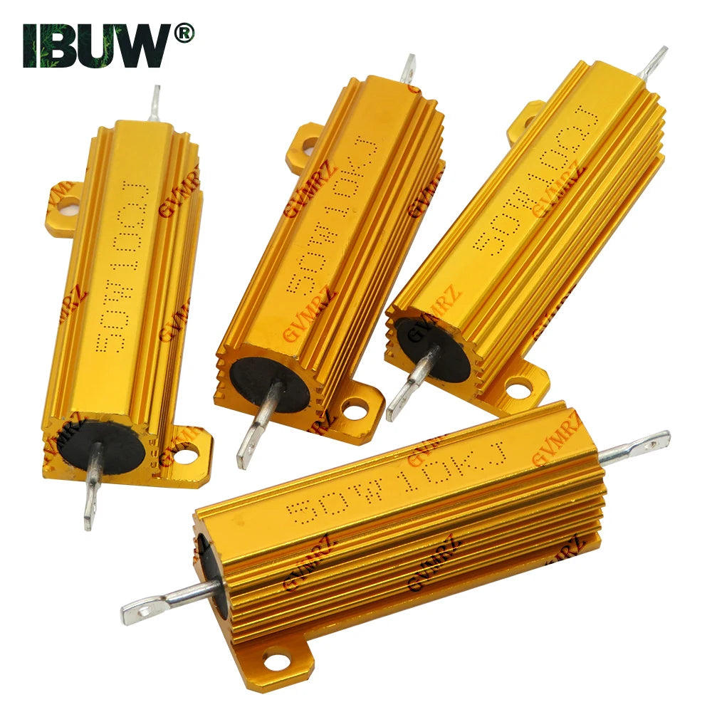 50W Aluminum Housing High Power Wirewound Resistor Assorted 