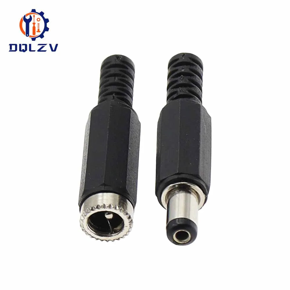 DC female male Power Plug 5.5mm x 2.1mm Male Female Jack Soc