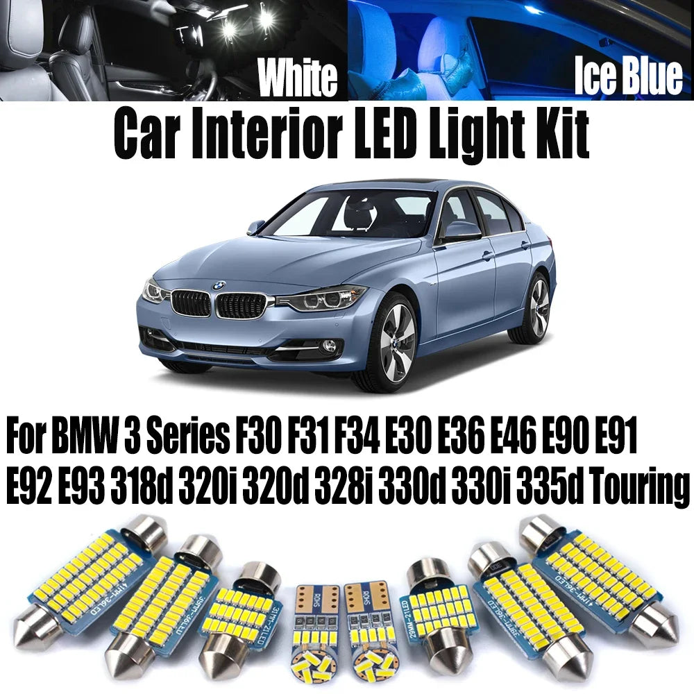 Car Interior LED Light Set For BMW 3 Series F30 F31 F34 E30 