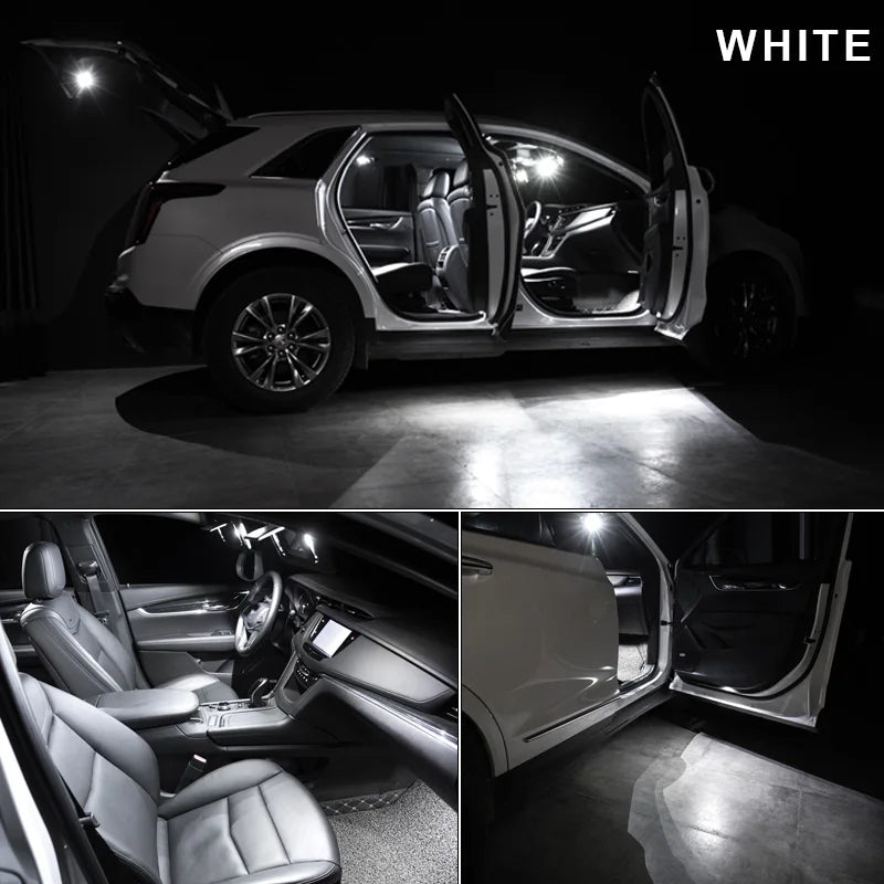 8Pcs Canbus Vehicle LED Interior Map Dome Light Kit For Mits