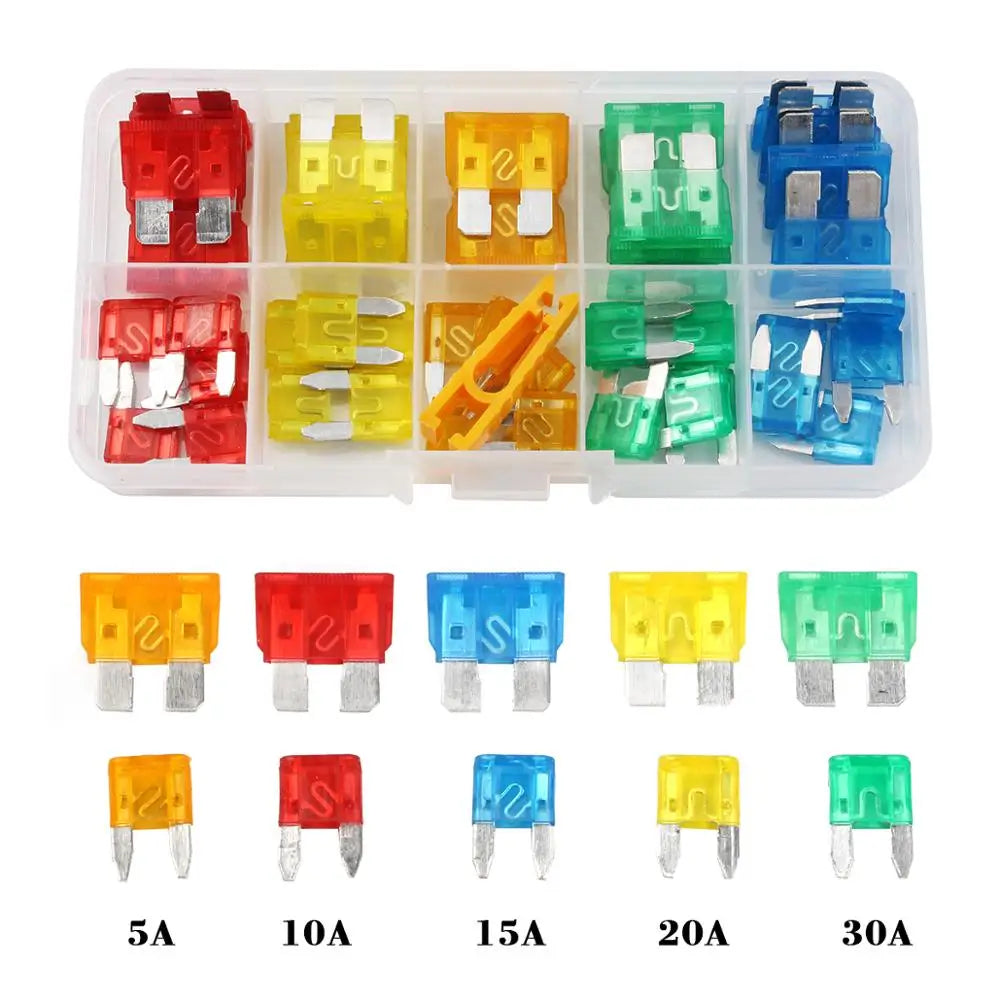 50/80/180pcs 5/10/15/20/30A Car Auto Small and Medium Blade 