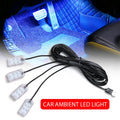 LED Car Interior Ambient Foot Strip Light Kit Accessories Ba