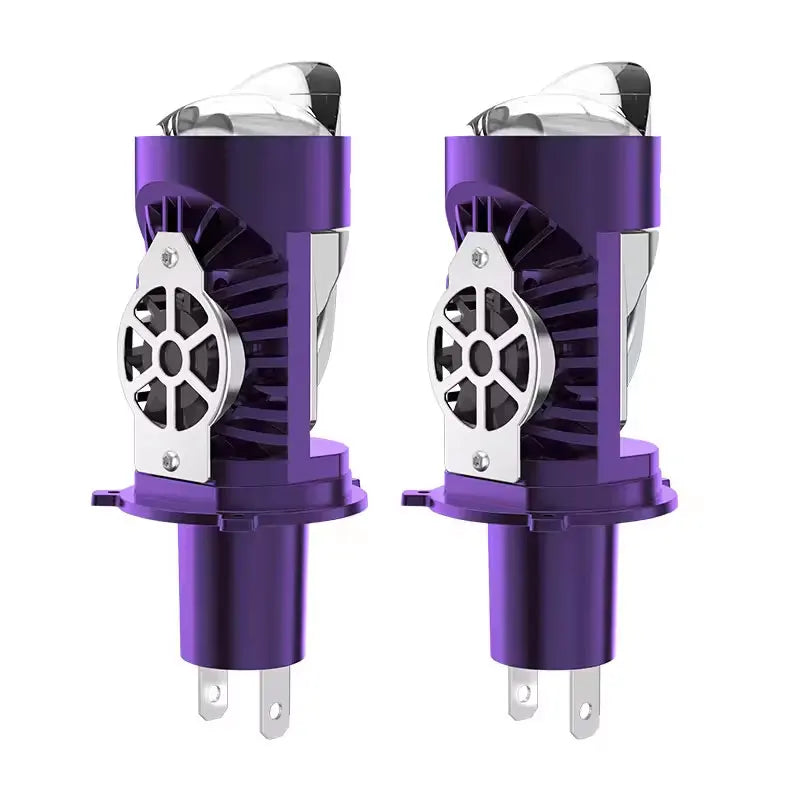 6800W H4 Bi LED Headlight Bulb Mini Projector Lens Canbus Super Bright 9000000LM 6000K Hi/Low Light Apply to Car&Motorcycle 12V