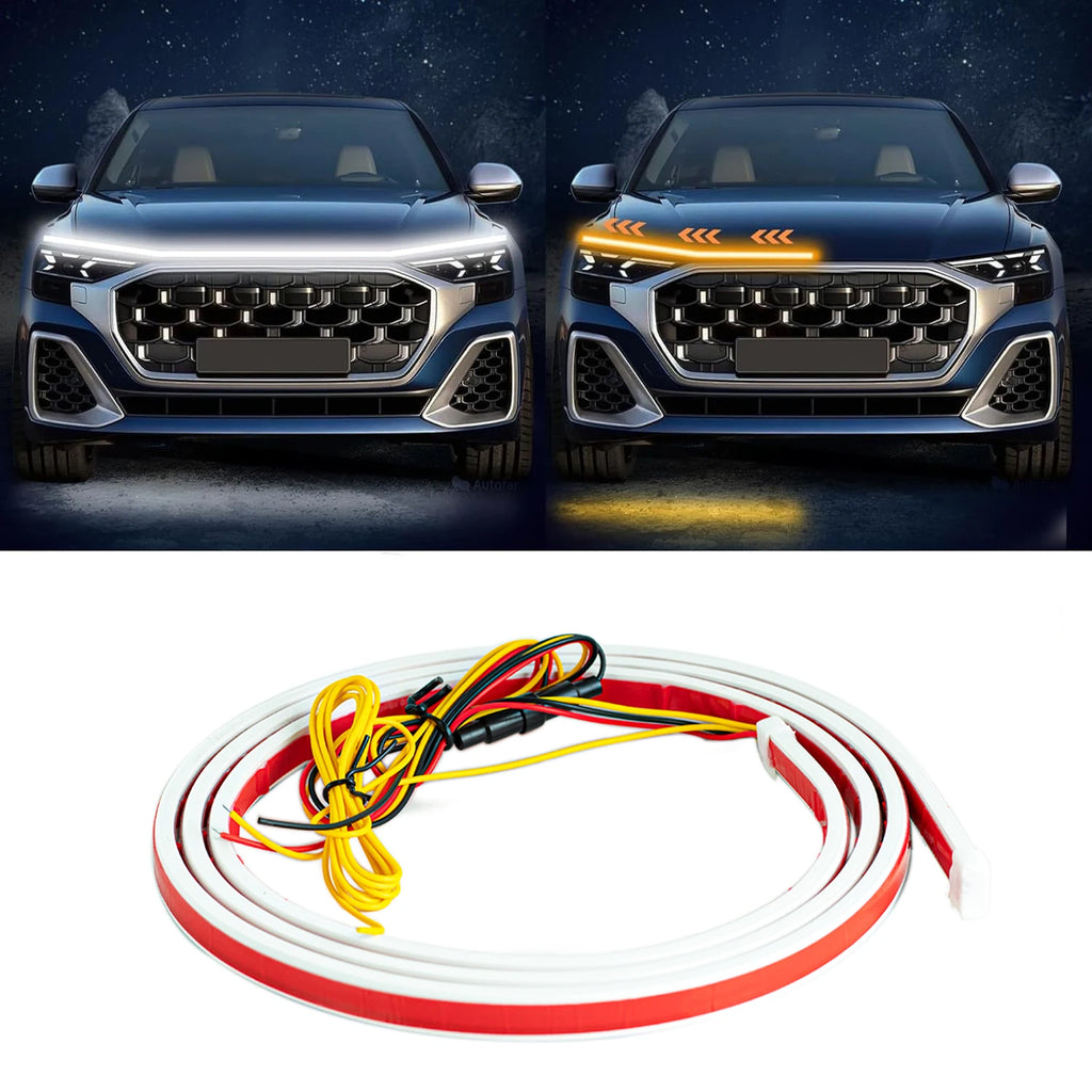 180cm LED Daytime Running Light Car Hood Decorative Lights D