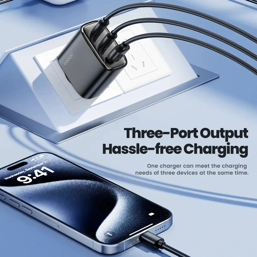 Toocki 40W GaN USB Charger Type C QC 4.0 Quick Charge Dual T