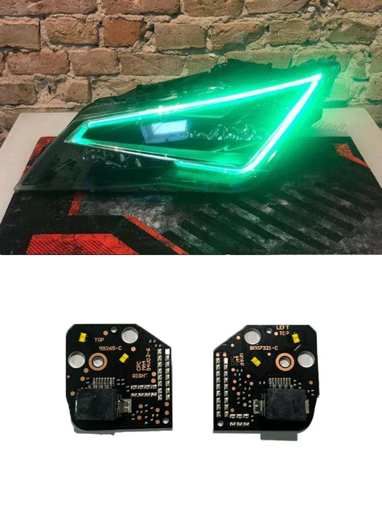 DRL LED daytime running lights board module 2013-2016 Red Blue White for Seat MK3 2013-2016