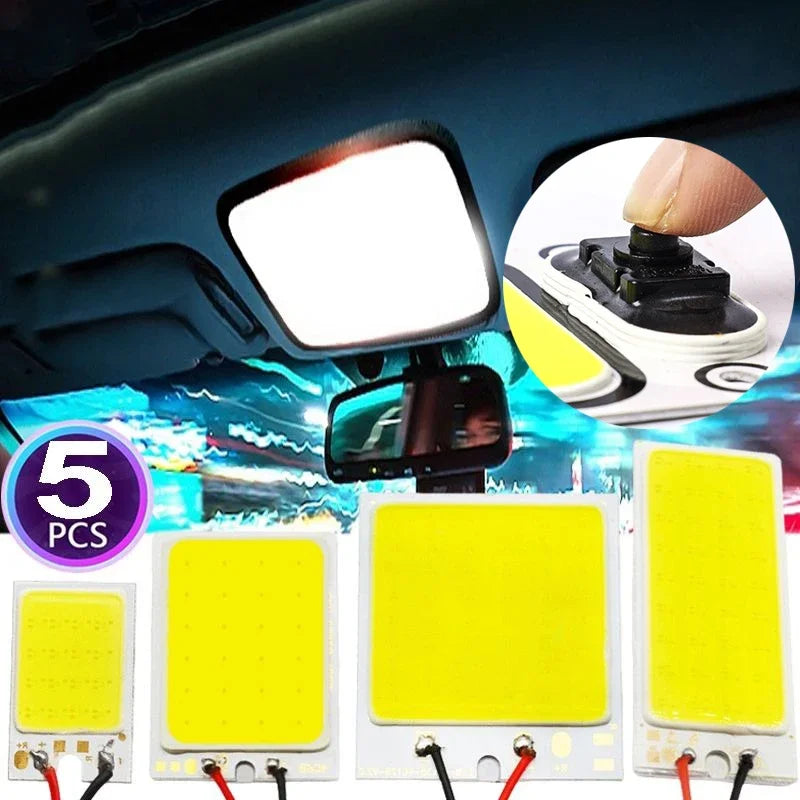 12V-24V Universal Car Interior Readling Lamp COB 108SMD LED 