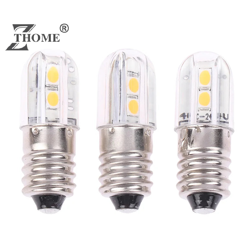E10 Led Bulb 6V 12V 24V Upgrade Bulbs 4LED Lamp Replacement 