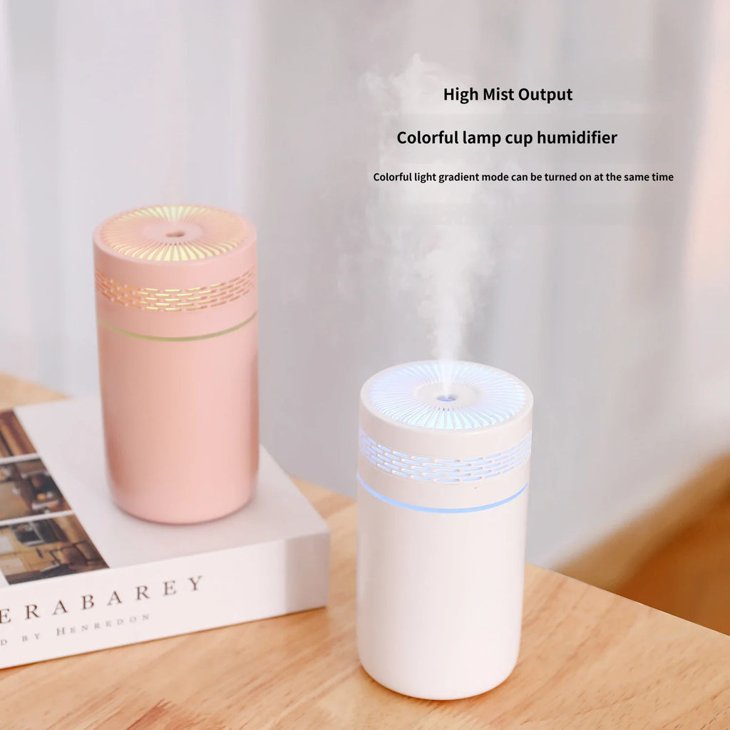 New Colorful Light Cup Humidifier Small & Portable for Bedro