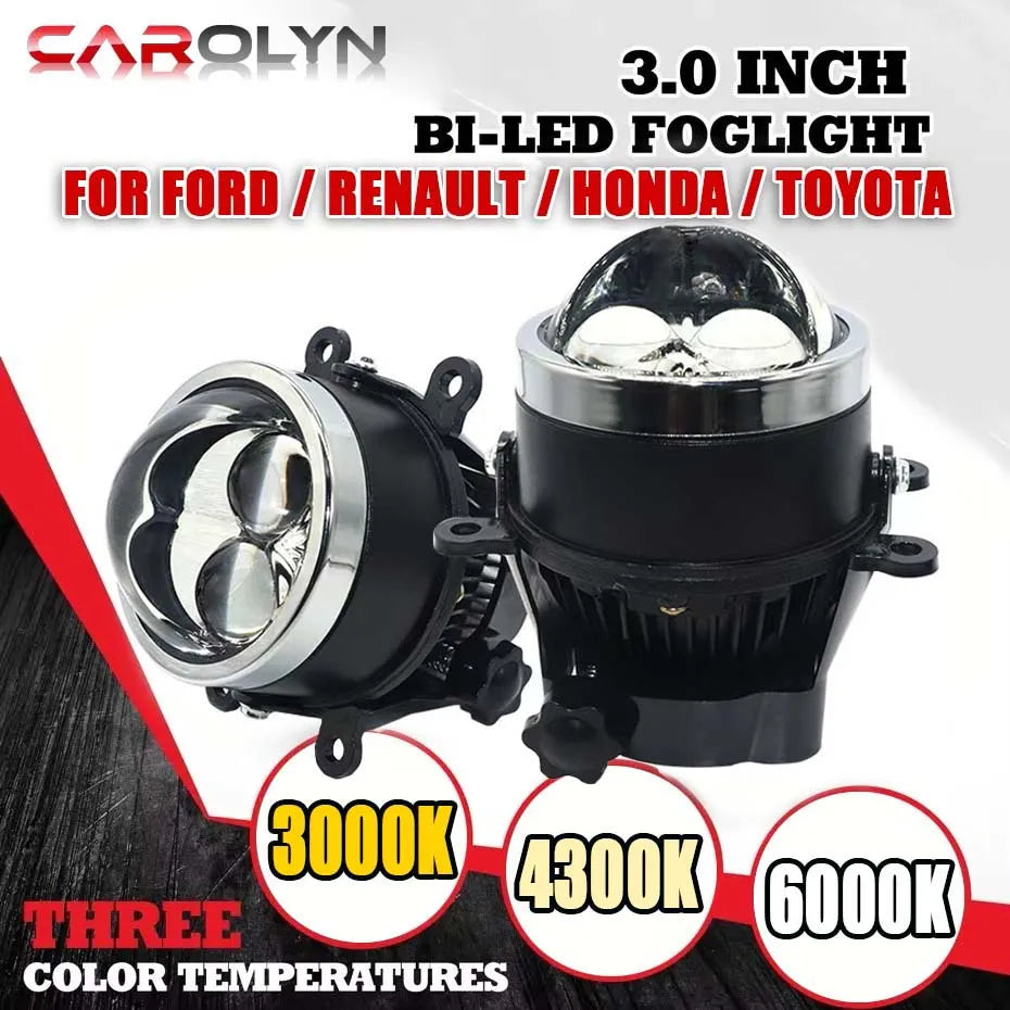 carolyn 3Inch Bi-led Fog Lights Hb3 H8 9005 Led Projector La