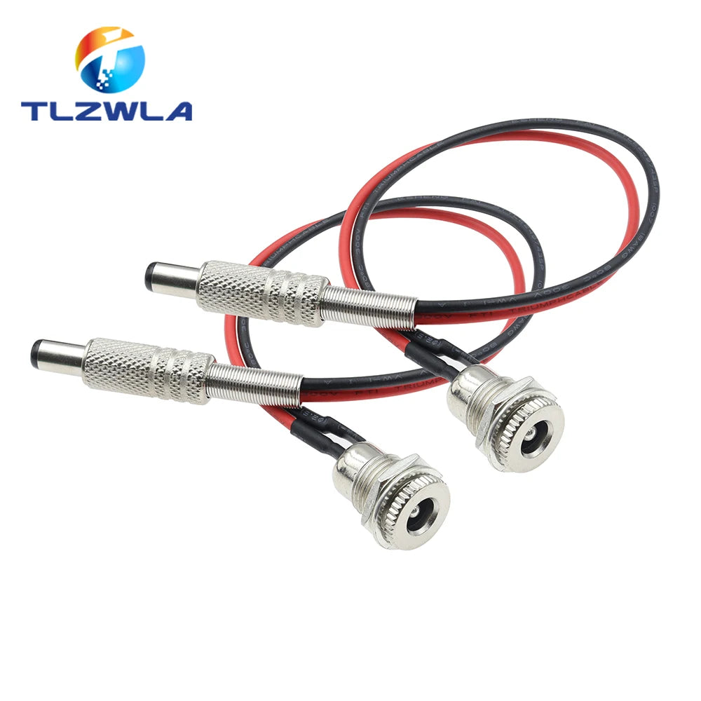 1PCS DC099 5.5 x 2.1mm 5.5 x 2.5mm DC Power Socket Threaded 