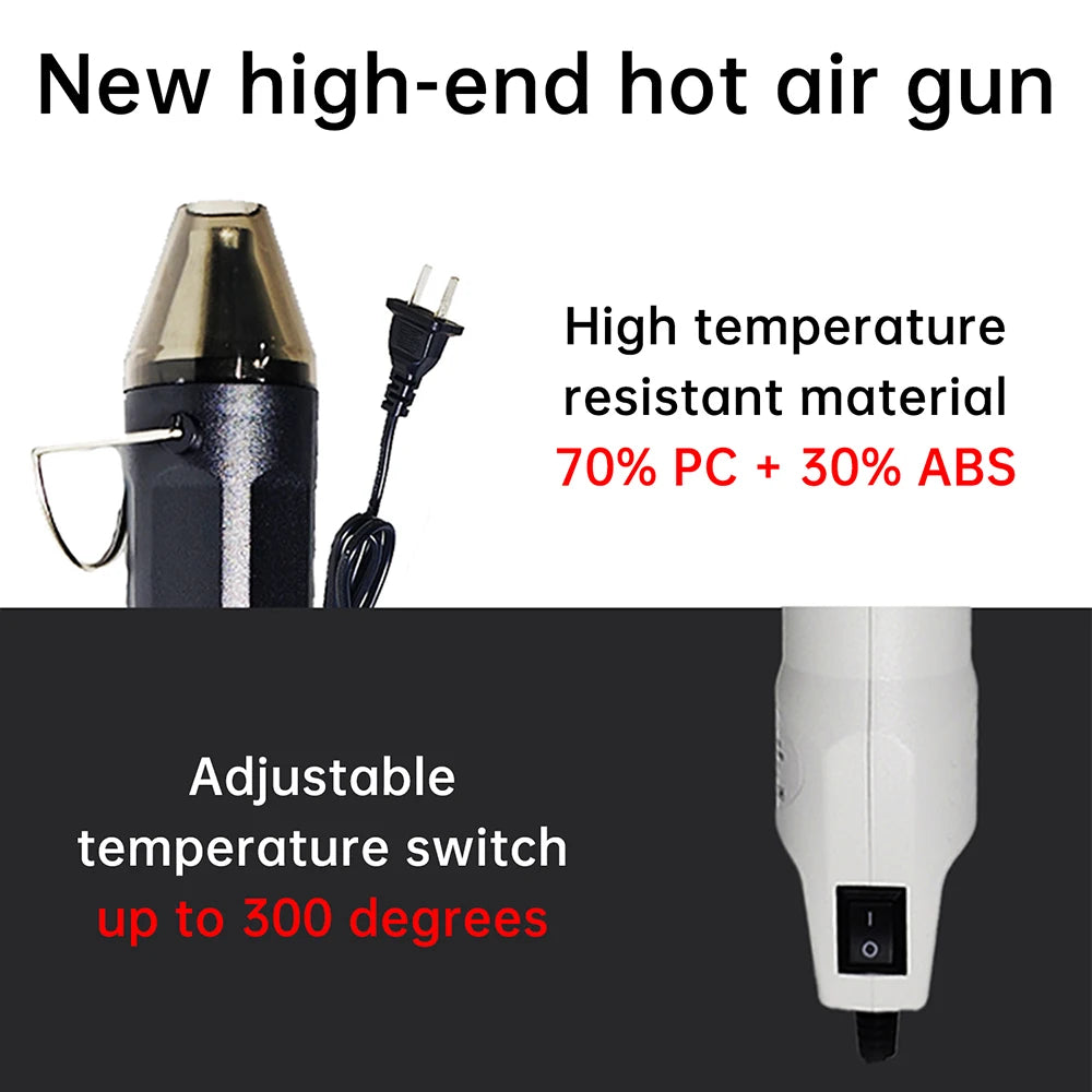 220V Hot Air Gun Electric Hot Dryer Mini Heat Gun 300W DIY W