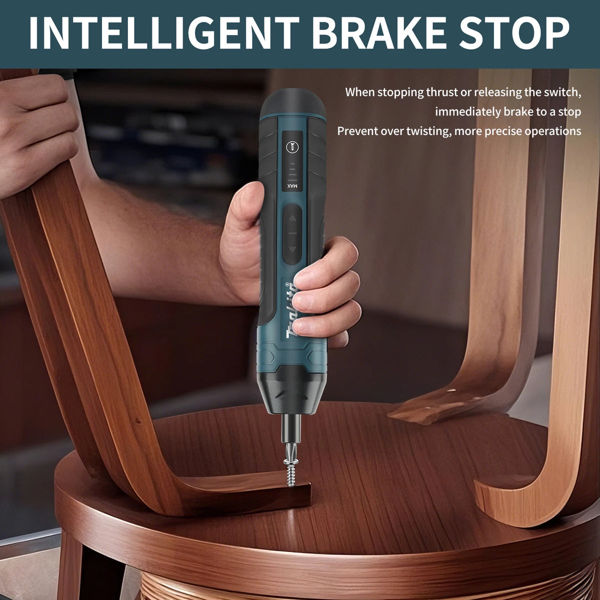 Makita Electric Screwdriver 1300mAh Rechargeable Adjustable 