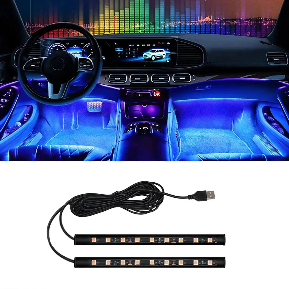 Car Neon Light Foot Light LED Interior Decoration Backlight 