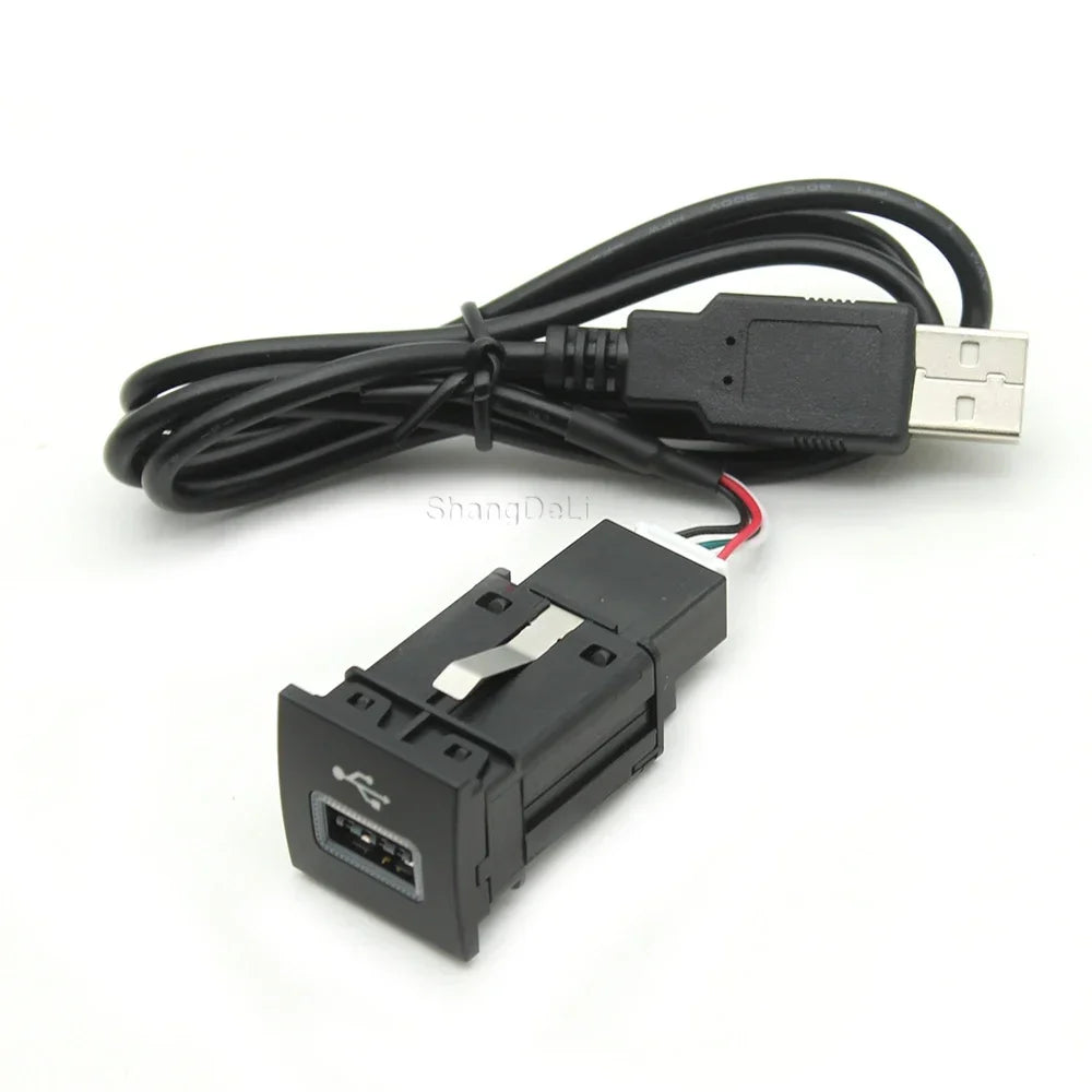 Car USB Input Adapter Audio Radio u-disk flash Socket Interf