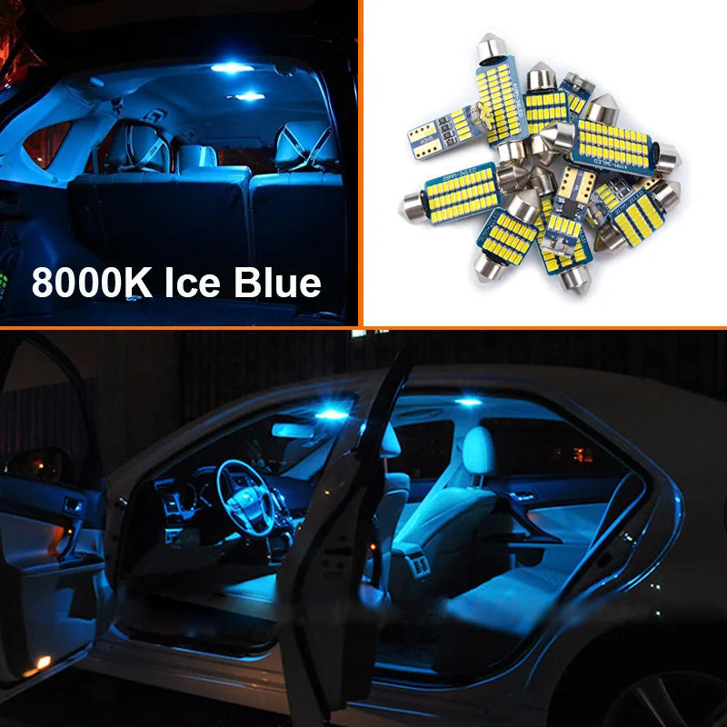 For Nissan Leaf ZE0 ZE1 2010- 2016 2017 2018 2019 2020 2021 2022 2023 Car LED Interior Dome Trunk Light Plate Kit Ceiling Bulb