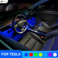 2PCS / 4PCS LED Footwell Light 18 Modes For Tesla Model 3 Mo