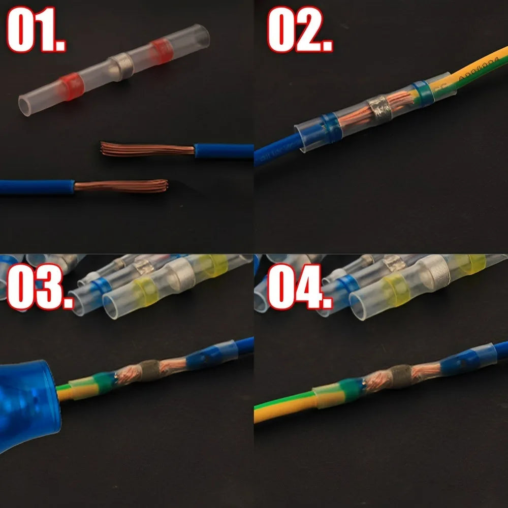 Electrical Wire Connectors Heat Shrink Waterproof Solder Sea