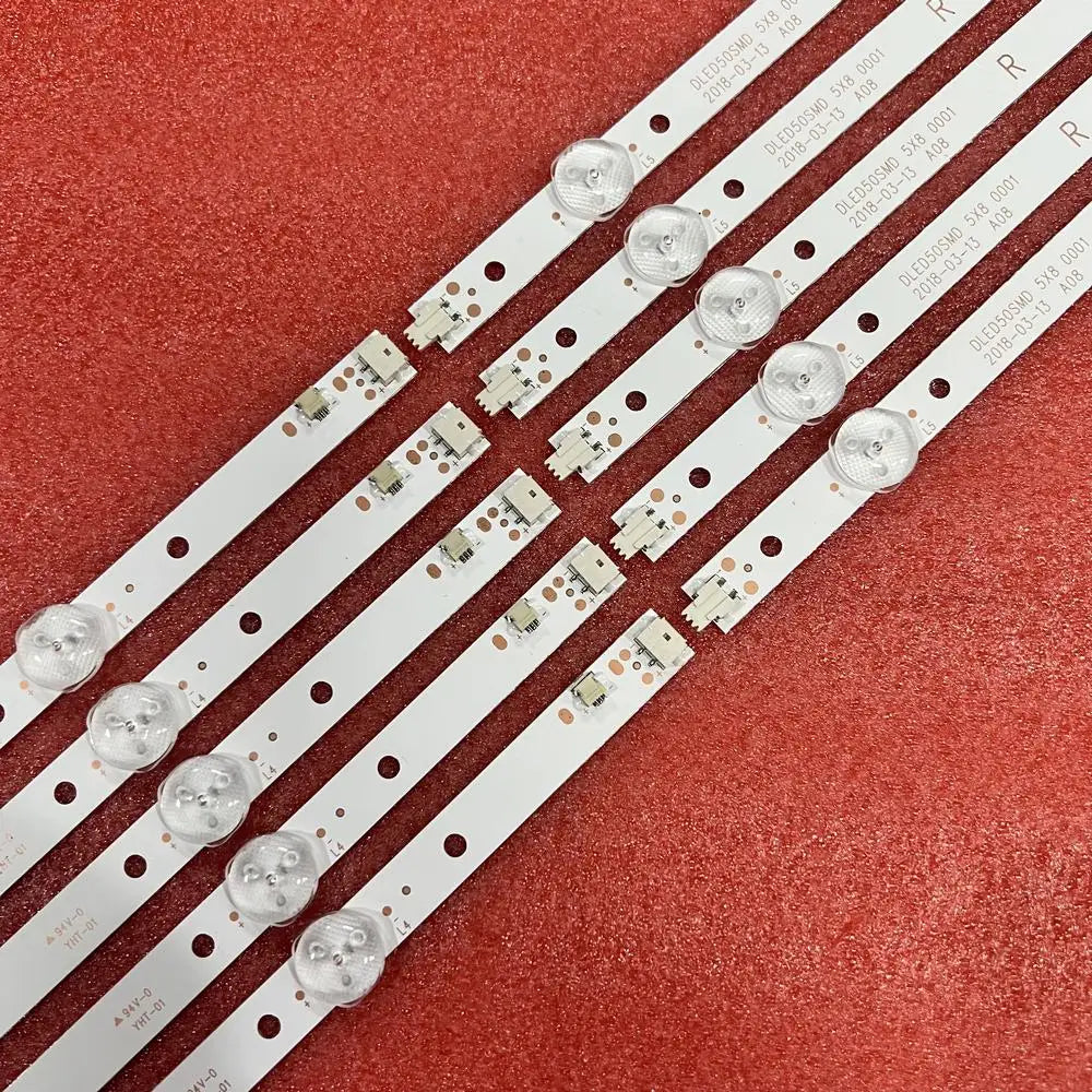 LED Backlight Strip for 5pcs/set LED Backlight Strip 8LED For RCA RSNMU5036-B Onn ONC50UB18C05 ONA50UB19E05