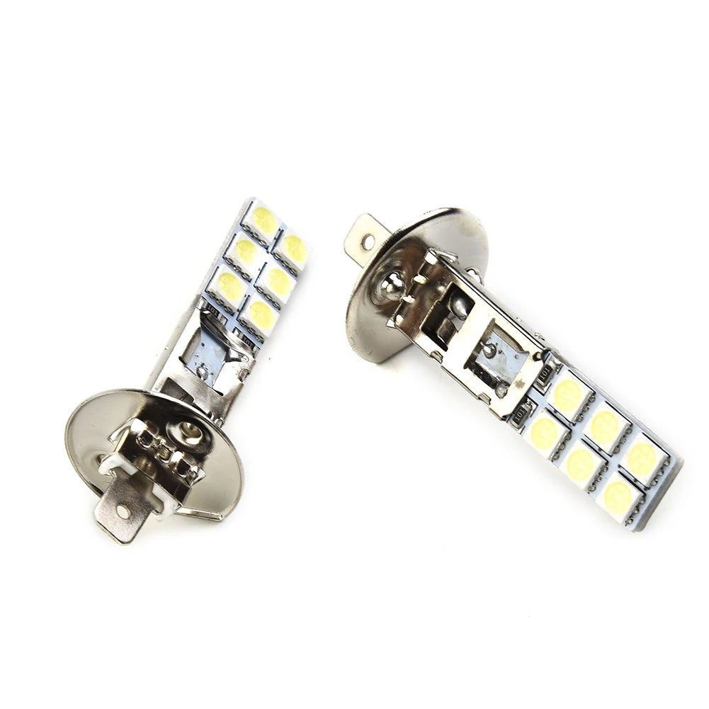 2 Pcs Car Headlight Led Bulb H1 6000K Ultra White 55W Led Bu