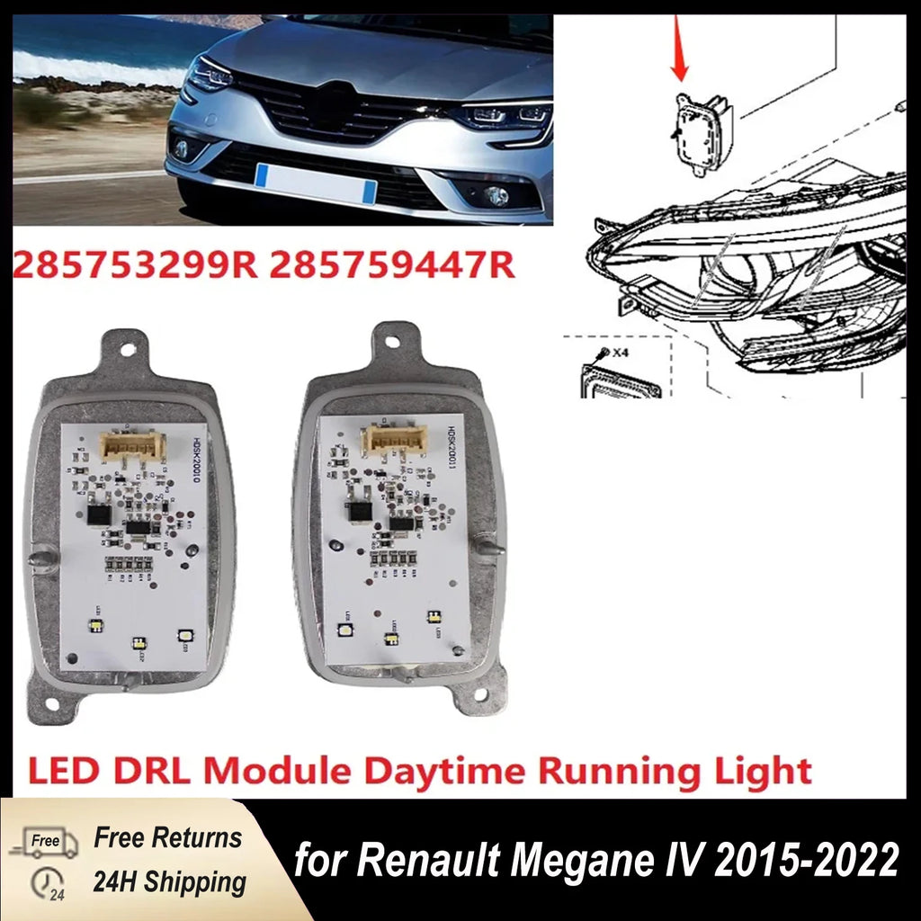 LED Headlights DRL Module LED Daytime Running Lights Control Unit for Renault Megane IV 2015-2022 285753299R