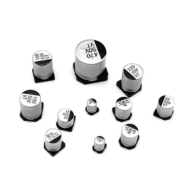 20pcs SMD 50V 35V 25V 16V 10V 100UF 220UF 47UF 33UF 22UF 10U