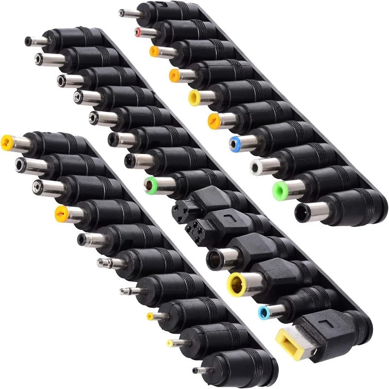 34PCS Universal 5.5mmx2.1mm DC AC Power Adapter Tips Connect