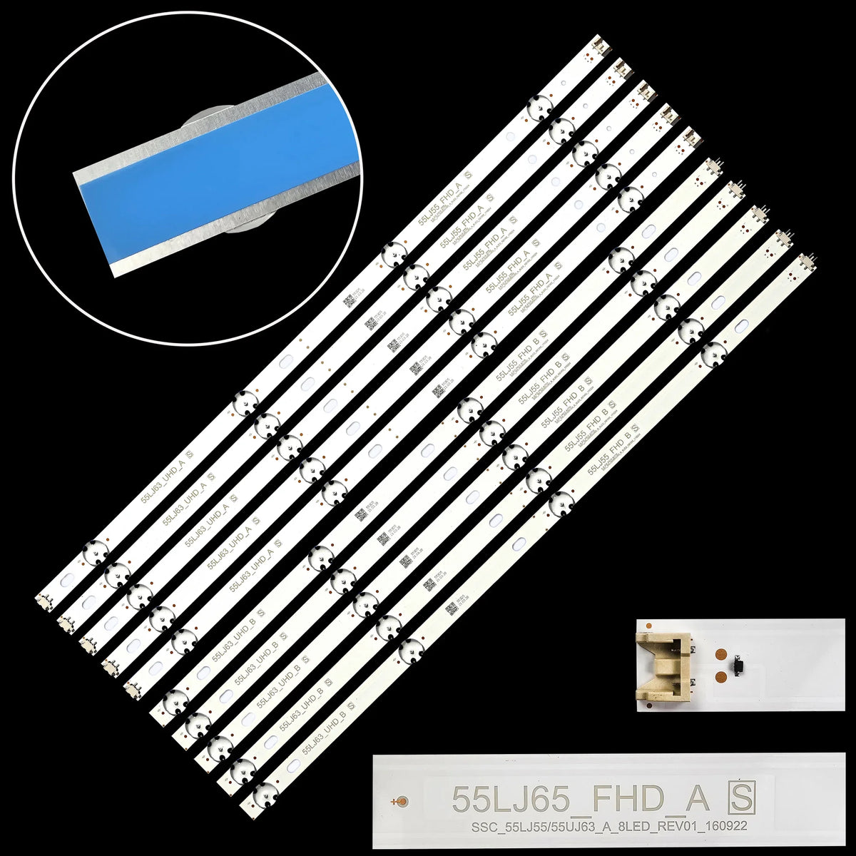 LED Backlight Strip for 55UJ670V 55LH515V 55UJ630A 55LJ614V 55UJ6420 55UK6100 55LJ55_FHD A B EAV63673005