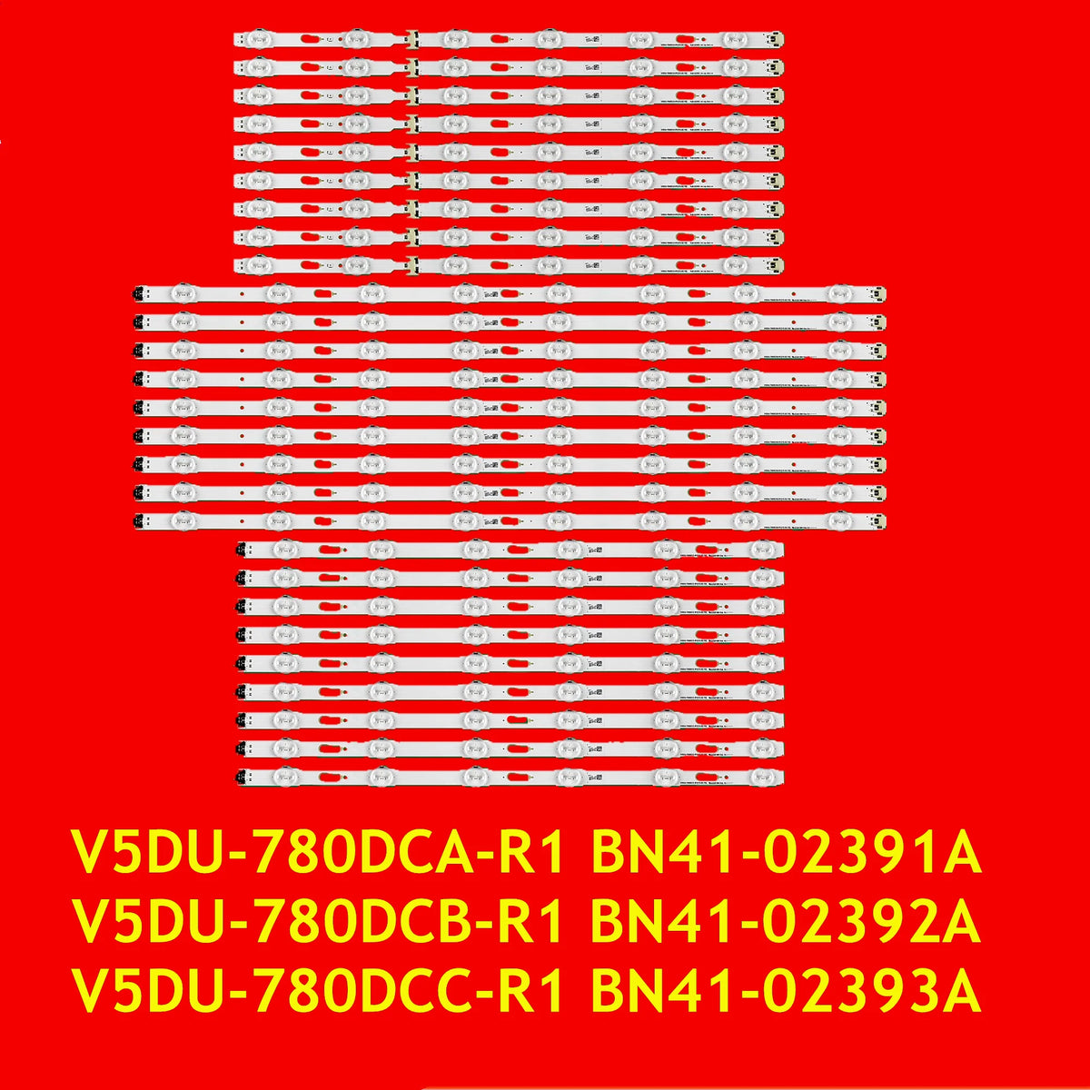 LED Backlight Strip for UA78JU7500 UA78JU7800 UE78JU7500 UE78JU7580 UE78JU7590 UN78JU7500 V5DU-780DCA-R1