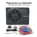 10 Upgrade 800W Slim Under Seat Powered Car Subwoofer with B