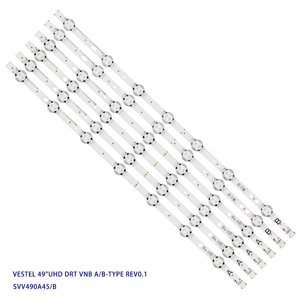 LED Backlight Strip for 49HE4000 49R6010U 49U5766D 49U6863DB 49L3753DB 17DLB49UER4-A 17DLB49UER4-B