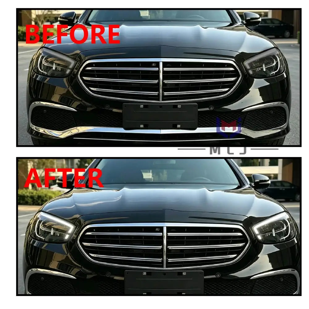 Angel Eyes LED DRL Turn Signal Light Board Chips Daytime Running Light For Mercedes E Class W213 2021 2022