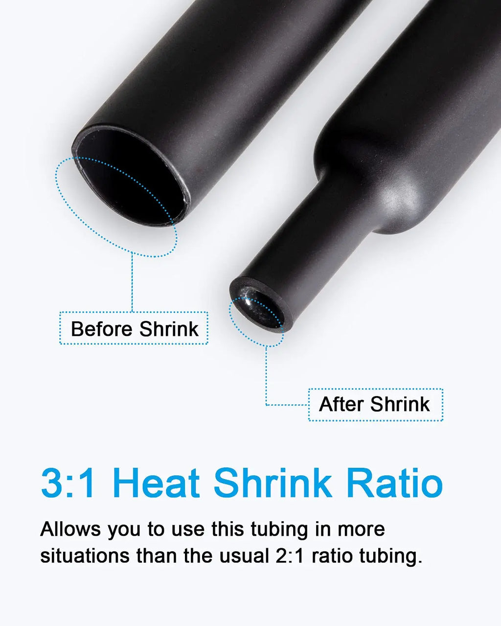 270 PCS Heat Shrink Tubing Kit - 3 1 Ratio Adhesive Lined Ma