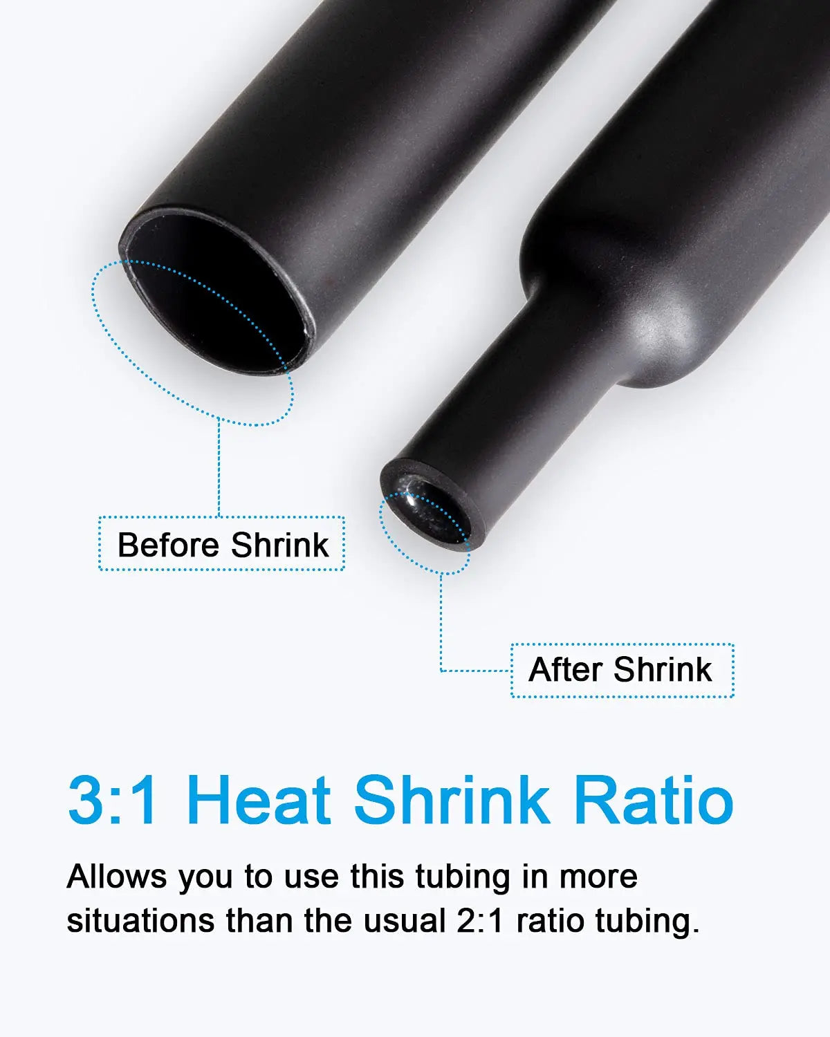 270 PCS Heat Shrink Tubing Kit - 3 1 Ratio Adhesive Lined Ma
