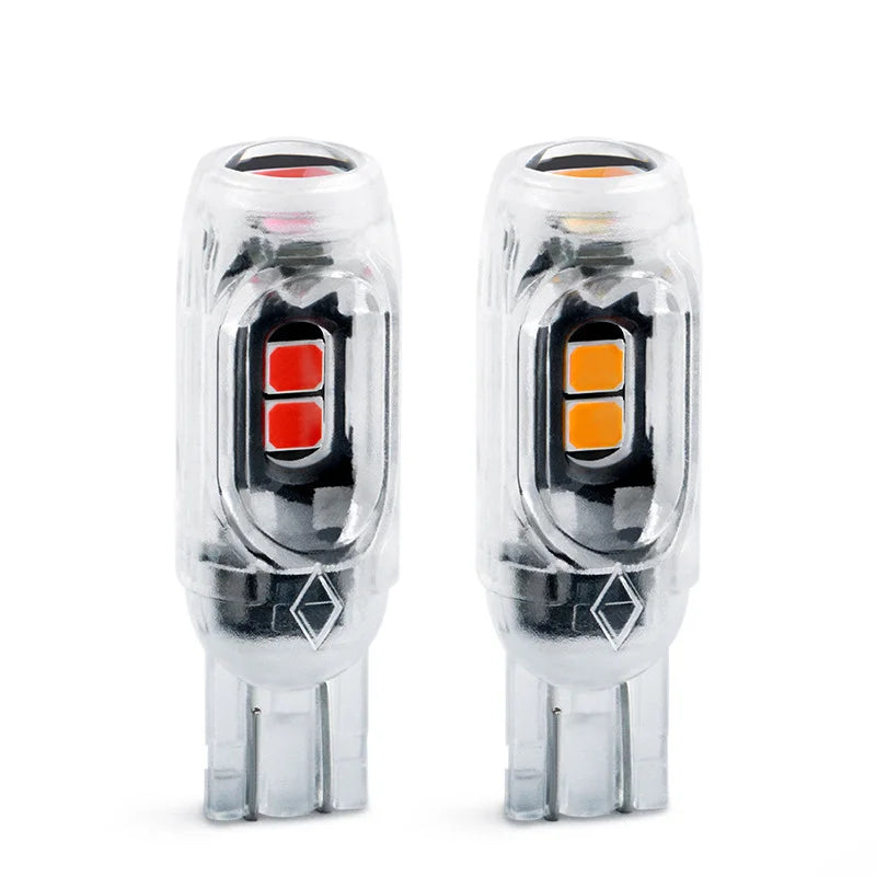 TCYATO2/4/10/20 PCS Flash Strobe T10 W5W LED Bulb12V 2835-5S
