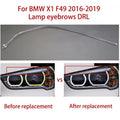 Lamp Eyebrow 2016 2017 2018 2019 Daytime Running Light Car Headlight DRL Light Guide Tube Angel Eye Strips