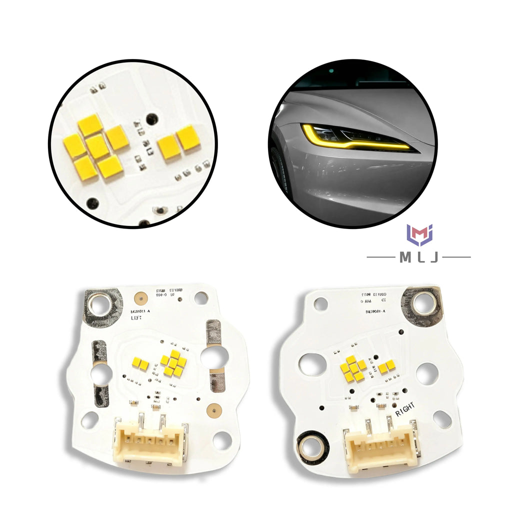Angel Eyes DRL LED Chip Boards Daytime Running Light Modified Spare Parts For Tesla Model 3 2023 2024 2025