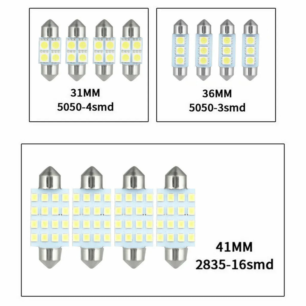 42Pcs Car Lights T10 6000K SMD LED Replacement License Plate