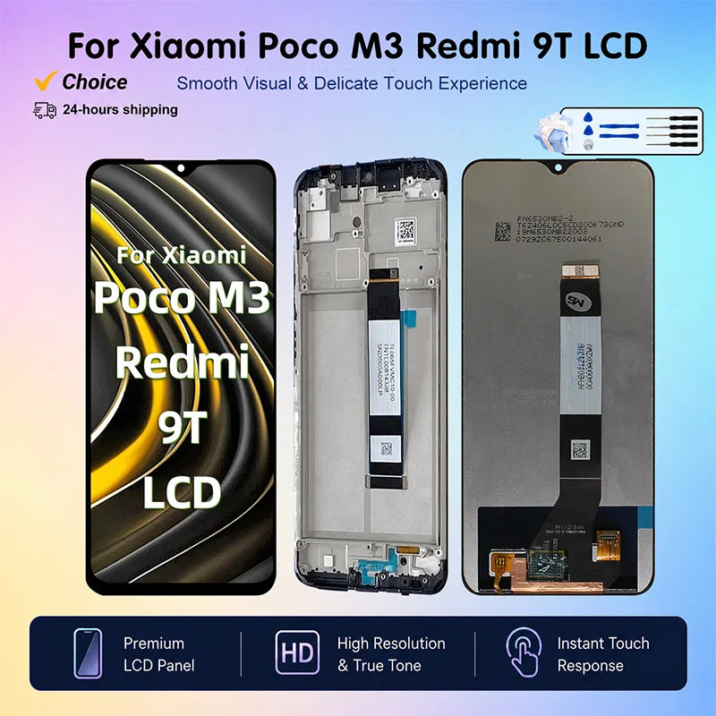 AAA+ New For Xiaomi Poco M3 LCD M2010J19CI Display Touch Scr