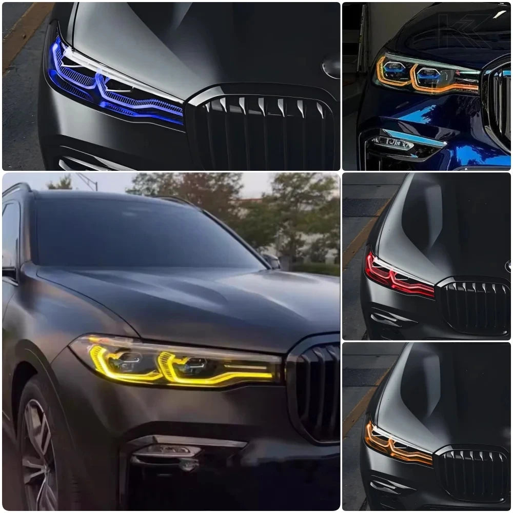 LED Headlight Daytime Running Light Module CSL Yellow Blue Red Amber for BMW G07 X7 2019-2021