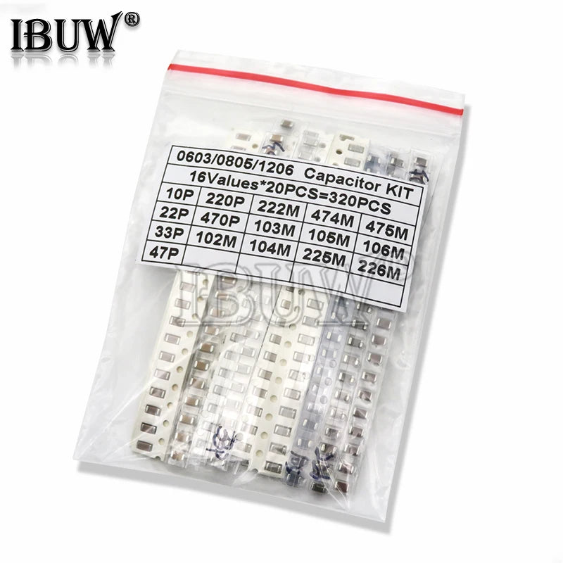 1pack 16/36/50Values 320PCS 720PCS 2500PCS 0603 0805 1206 SM