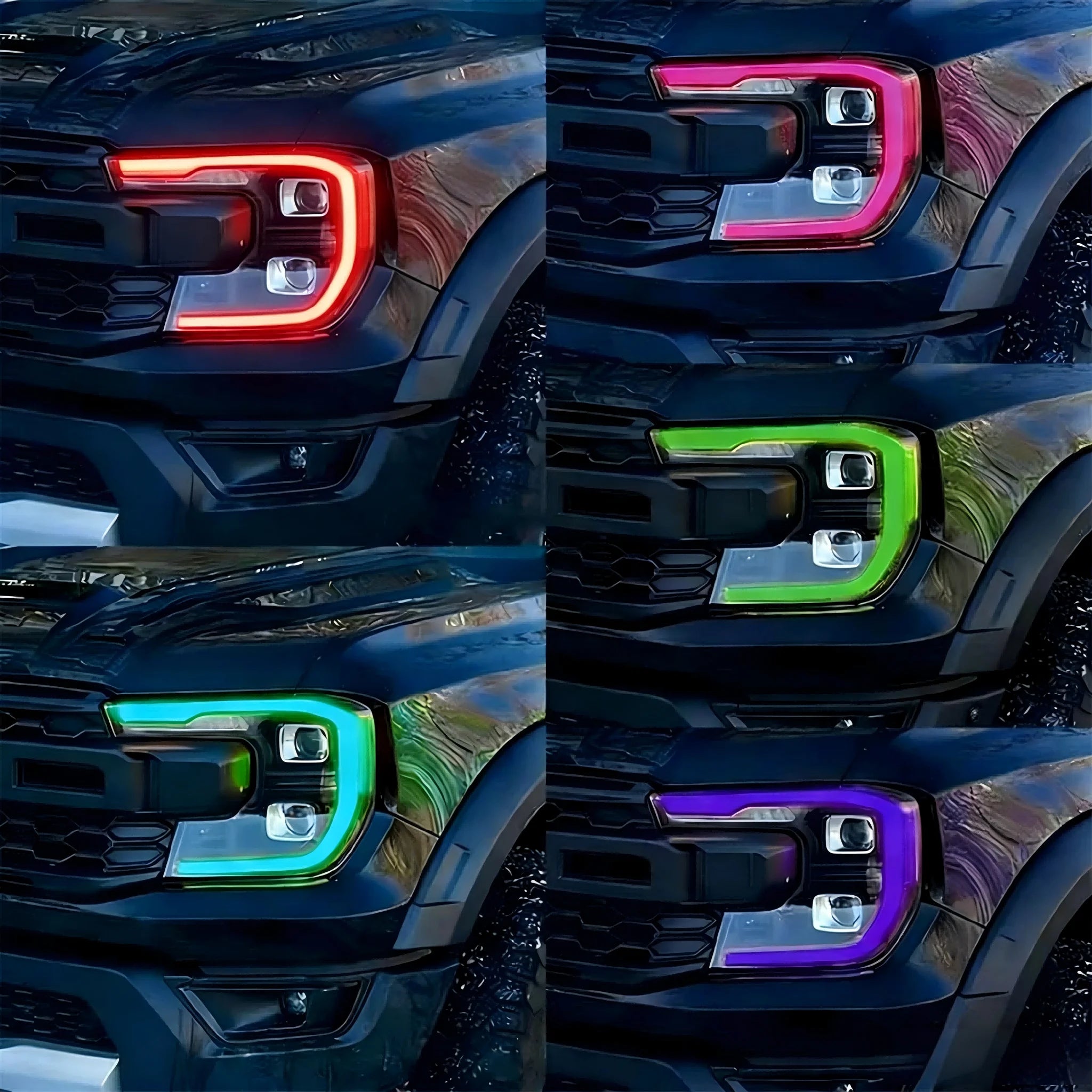 Angel Eyes DRL LED Boards For Ford Ranger T9 Matrix 2024 2025 Daytime Running Light Chips Module for Ford