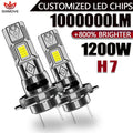H7 LED Headlight CANBUS Error Free Lights for Car 1000000LM 