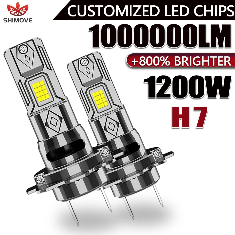 H7 LED Headlight CANBUS Error Free Lights for Car 1000000LM 
