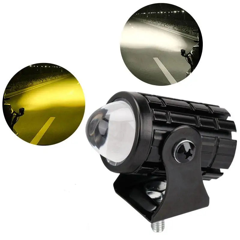 1pcs Mini Driving Light LED Projector Lens Motorcycle Headli