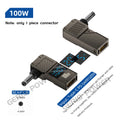 LED Display PD 100W Laptop Power Supply Adapter Charger Connector USB Type C PD to DC Jack Plug Converter for Lenovo Hp Dell