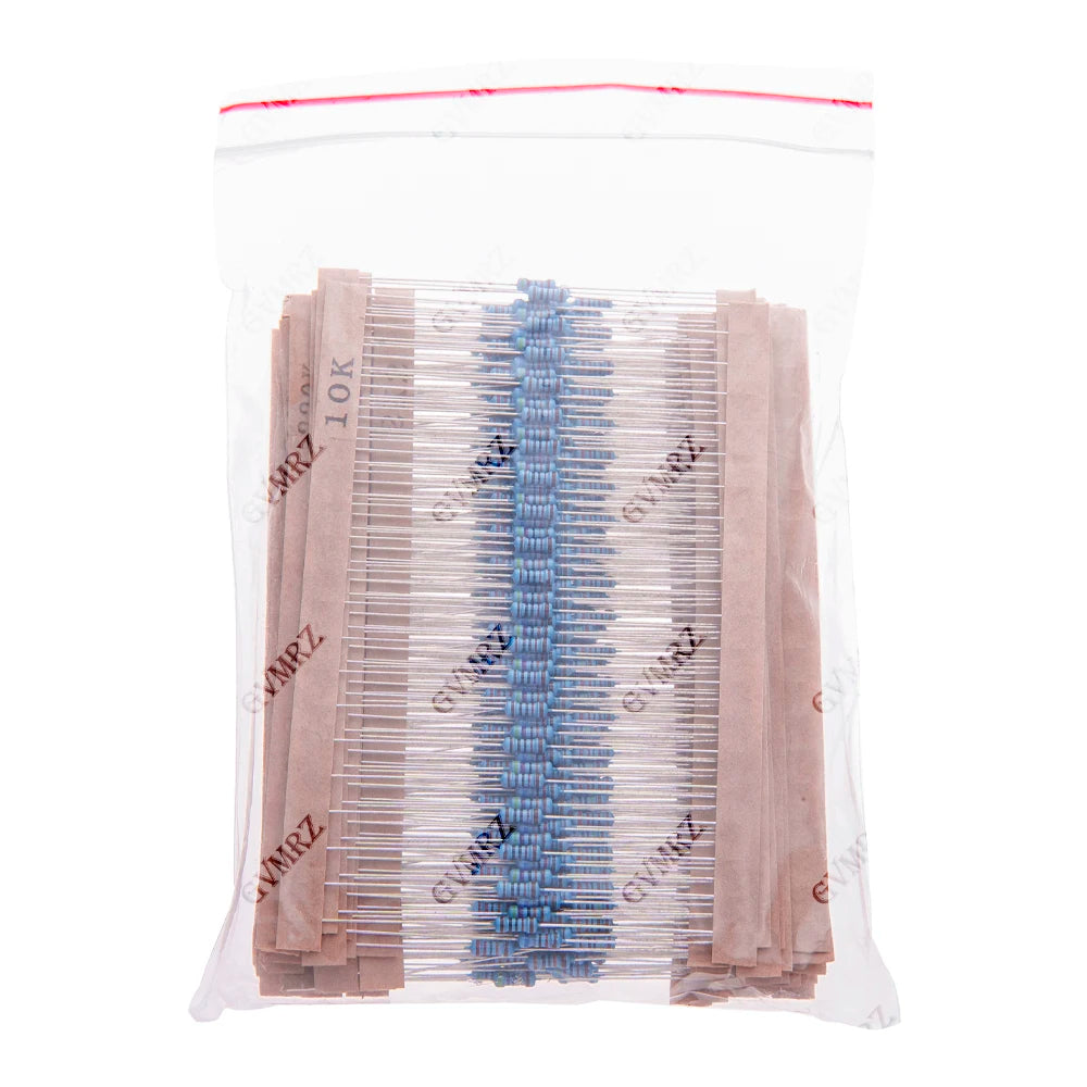 600PCS 30Values 1/4W Metal Film Resistor Assortment Kit - 20